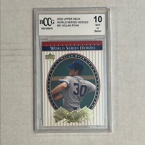 2002 Upper Deck World Series Heroes Nolan Ryan Card BCCG 10